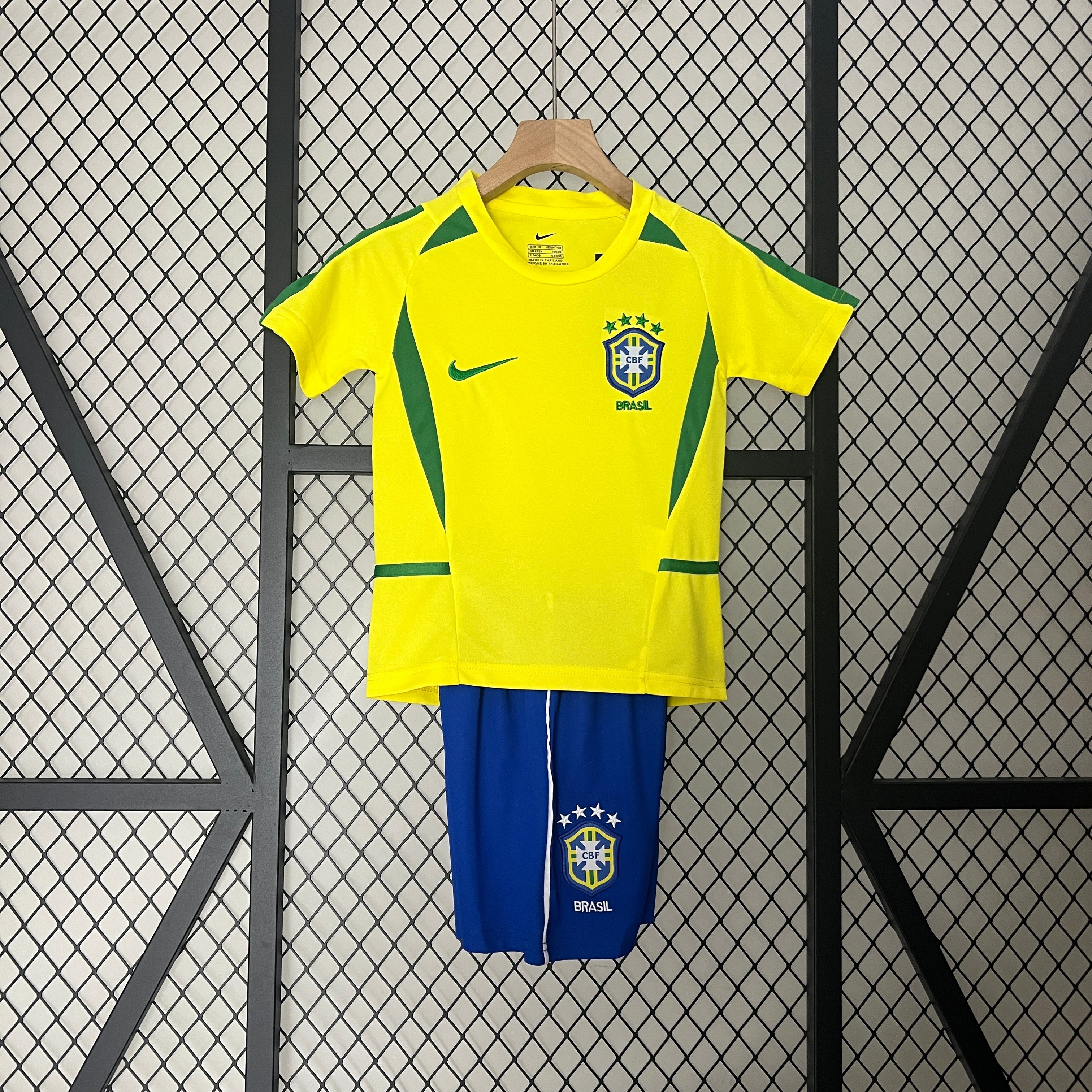 Kit Enfant Brésil 2002 Maillot De Fou, site maillot de foot pas cher