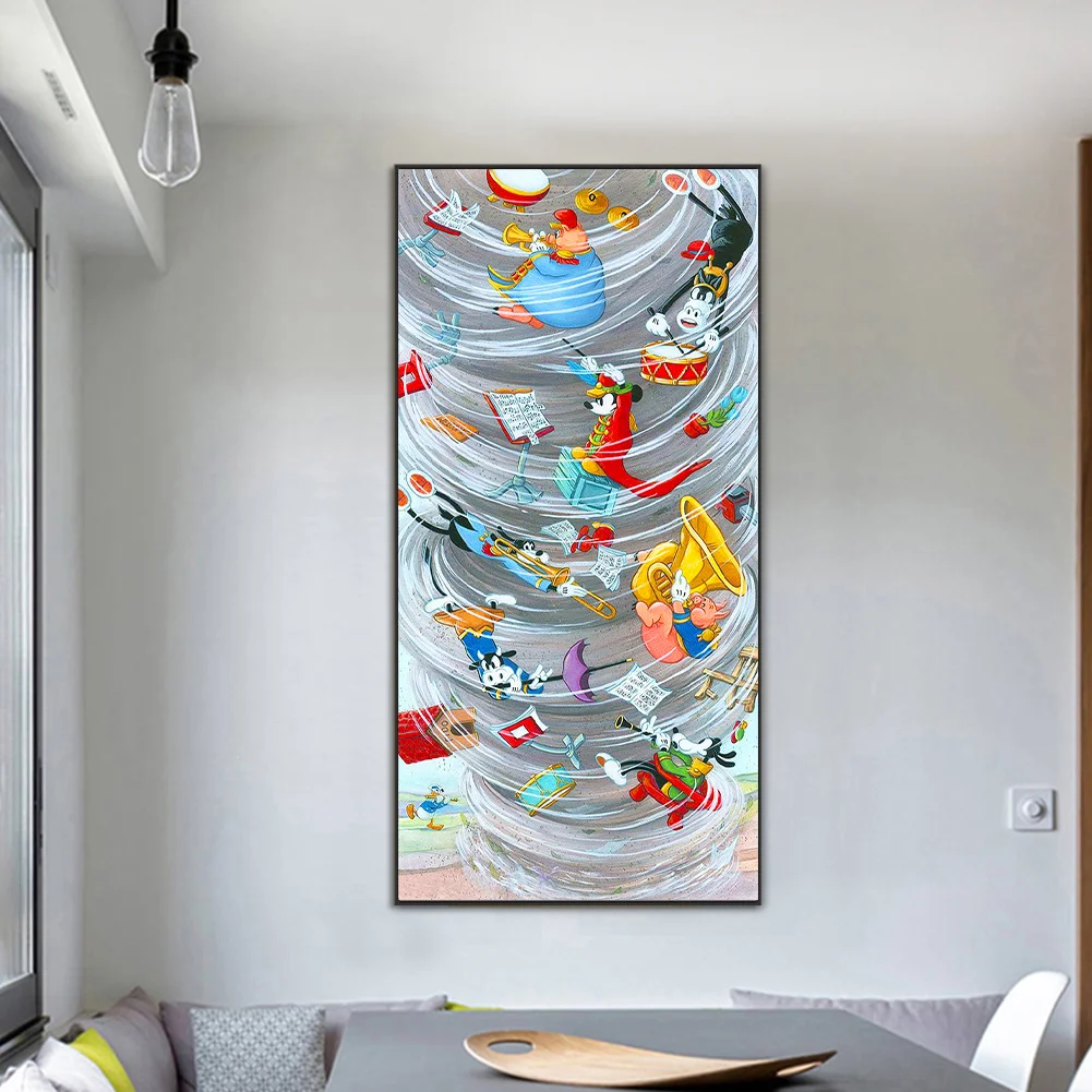Full Round Diamond Painting 40*80cm - Mickey Mouse Storm