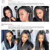 100% Real Human Hair Front 360 Real Lace Ion Perm Black Wig Super Baby Hair