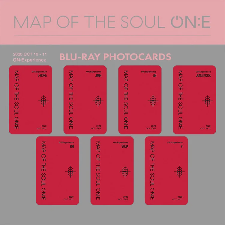 BTS Map Of The Soul ON:E BLU-RAY Photo Card