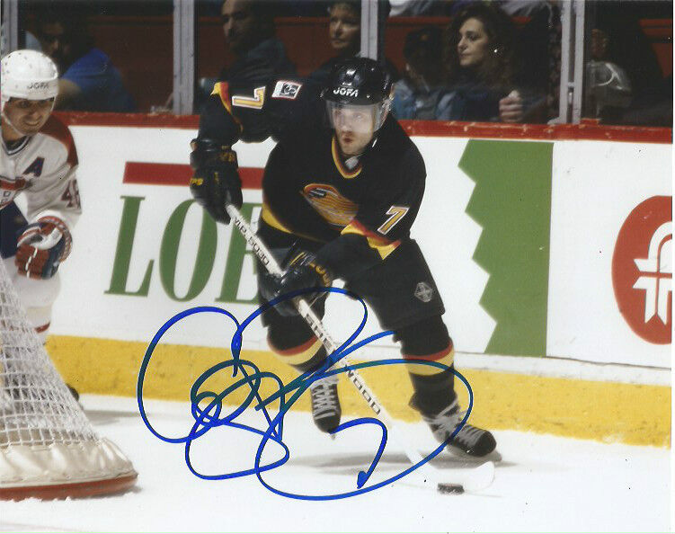 Vancouver Canucks Cliff Ronning Signed Autographed 8x10 Photo Poster painting COA B