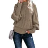 Women Long Sleeve Knitted Loose Fitting Sweater