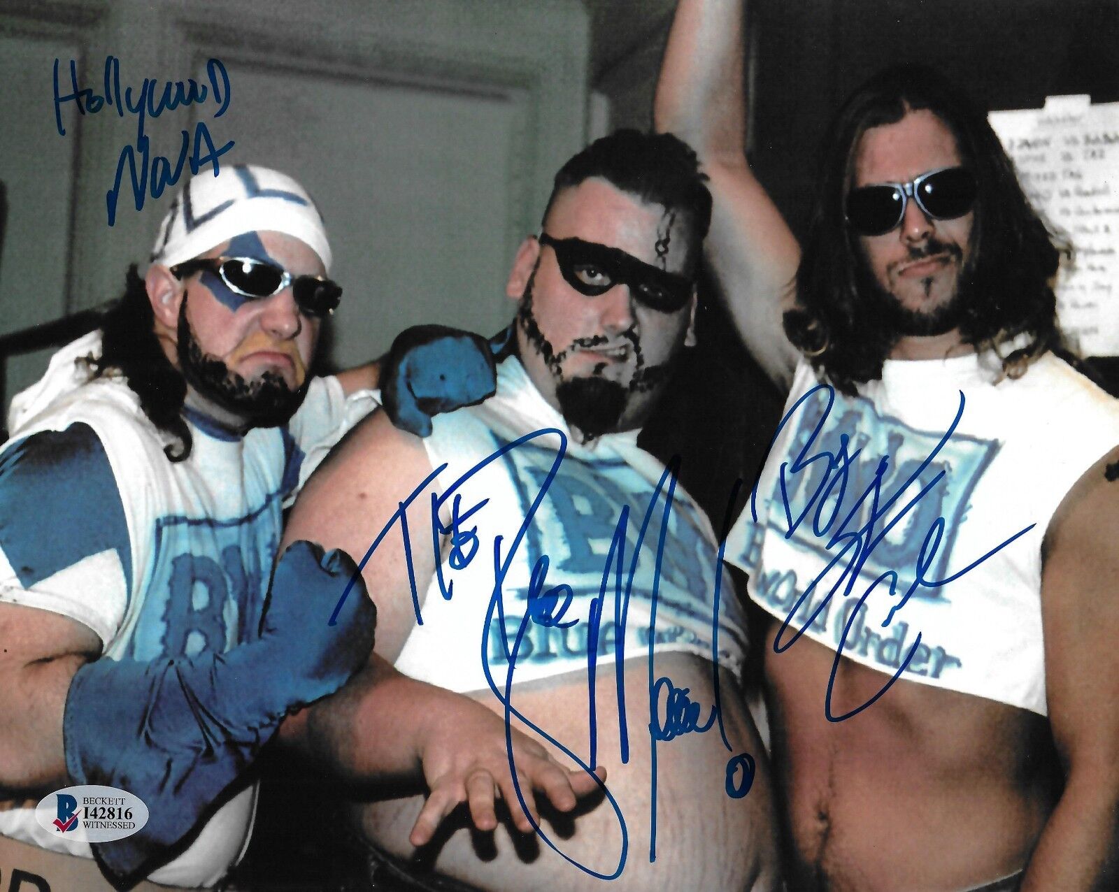 Nova Blue Meanie Stevie Richards Signed WWE 8x10 Photo Poster painting BAS COA BWO ECW Autograph