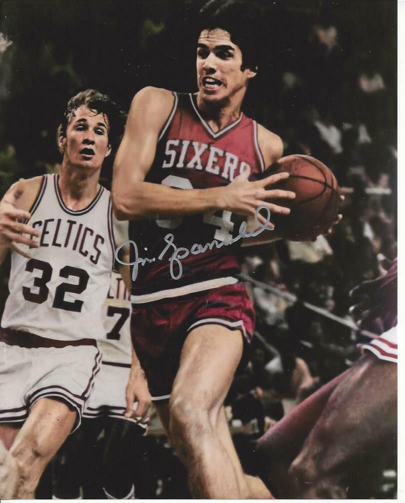 Jim Spanarkel autographed 8x10 Philadelphia 76ers#4