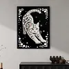 Katzen-DIY, Perlengem&auml;lde-Kunstsets, Perlengem&auml;lde, Bildkunst, Basteln 30x40 cm f&uuml;r Erwachsene, Anf&auml;nger, Wanddekoration f&uuml;r Zuhause, ohne Rahmen,