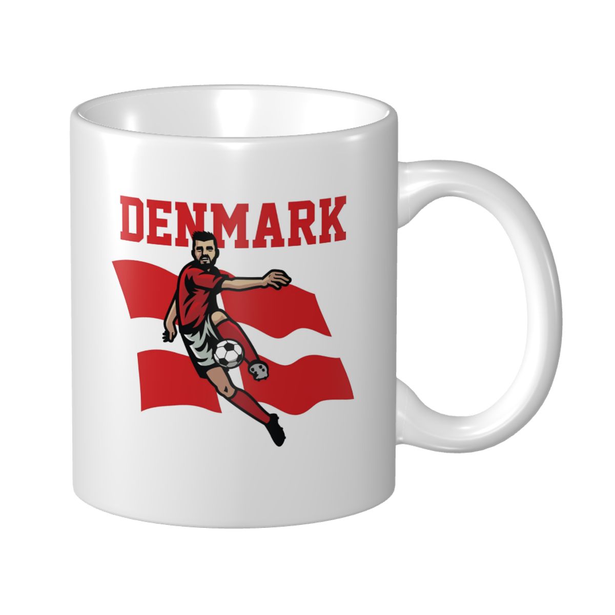 Denmark Soccer Player Mug