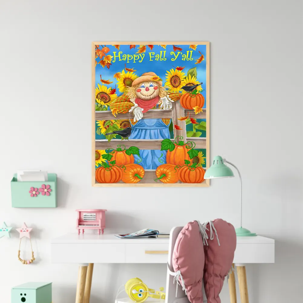 DIY Paint By Number 40*50cm - Scarecrow In The Sunflowers