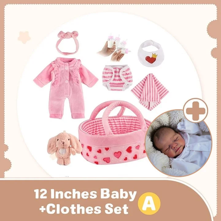 12"&16" Full Body Silicone Bendable Reborn Baby Boy or Girl Dolls Named Qalauin and Zillon