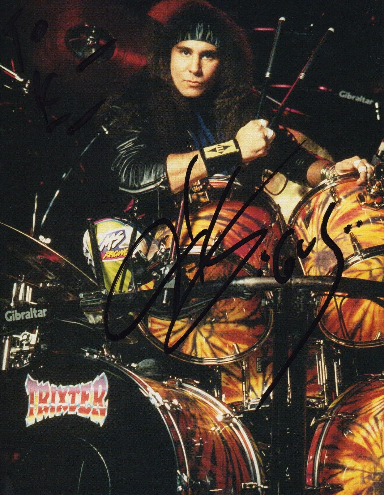 MARK SCOTT AUTOGRAPH, TRIXSTER, HARD ROCK