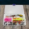 115pcs Fishing Lure Kit Soft and Hard Bait Jig Hooks Sinker Weights Gift for Men