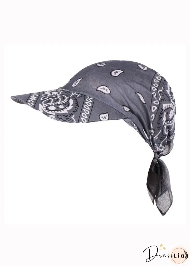 Personalized Hip-Hop Black Cotton Headband Hat
