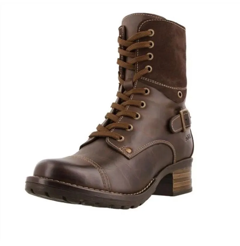 Yyvonne Women's Boots 202 Autumn And Winter Side With The Middle And Wearing Low-Heeling Boots 41-43 British Wind Martin Boots