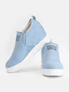 Women Faux Suede Wedge heel Sneakers Slip on Breathable Shoes