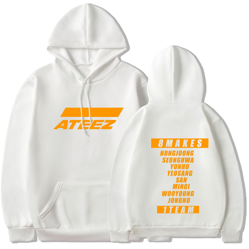 ATEEZ Member Name Print Casual Hoodie
