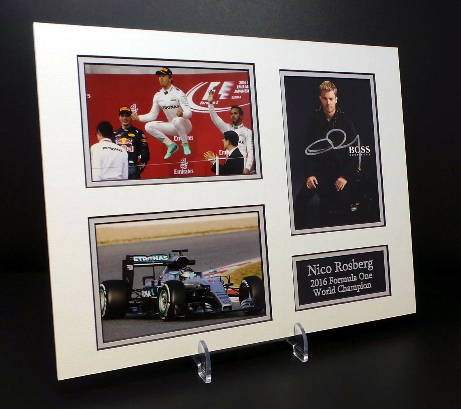 Nico ROSBERG Signed Mounted Photo Poster painting Display AFTAL RD COA F1 Mecedes Driver