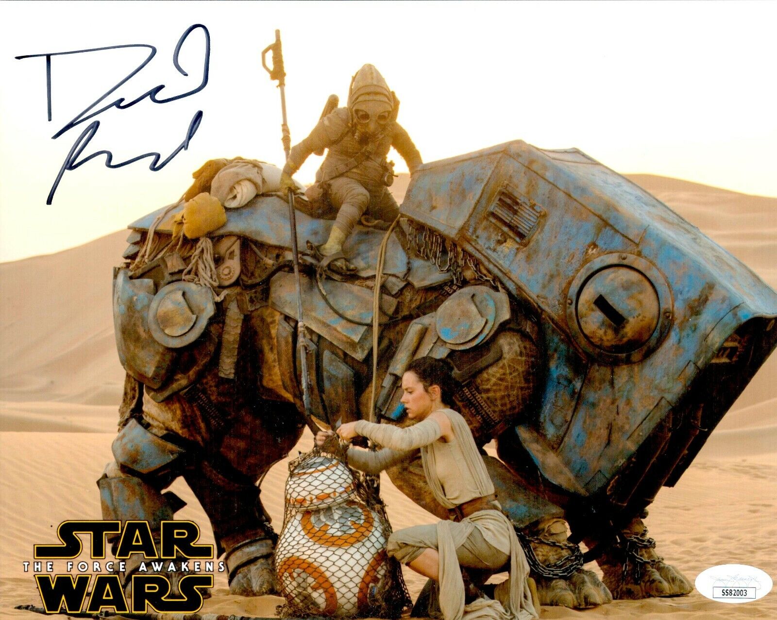 DAVID ACORD Signed 8x10 STAR WARS FORCE AWAKENS Teedo Photo Poster painting Autograph JSA COA