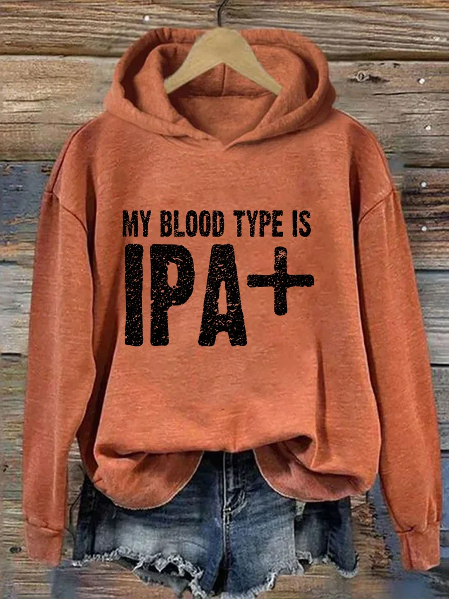 My Blood Type Is IPA Hoodie
