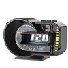 New A590 HUD Full LCD OBD+GPS Instrument Panel Modification Gauge RPM Voltage Oi Pressure Turbo Meter