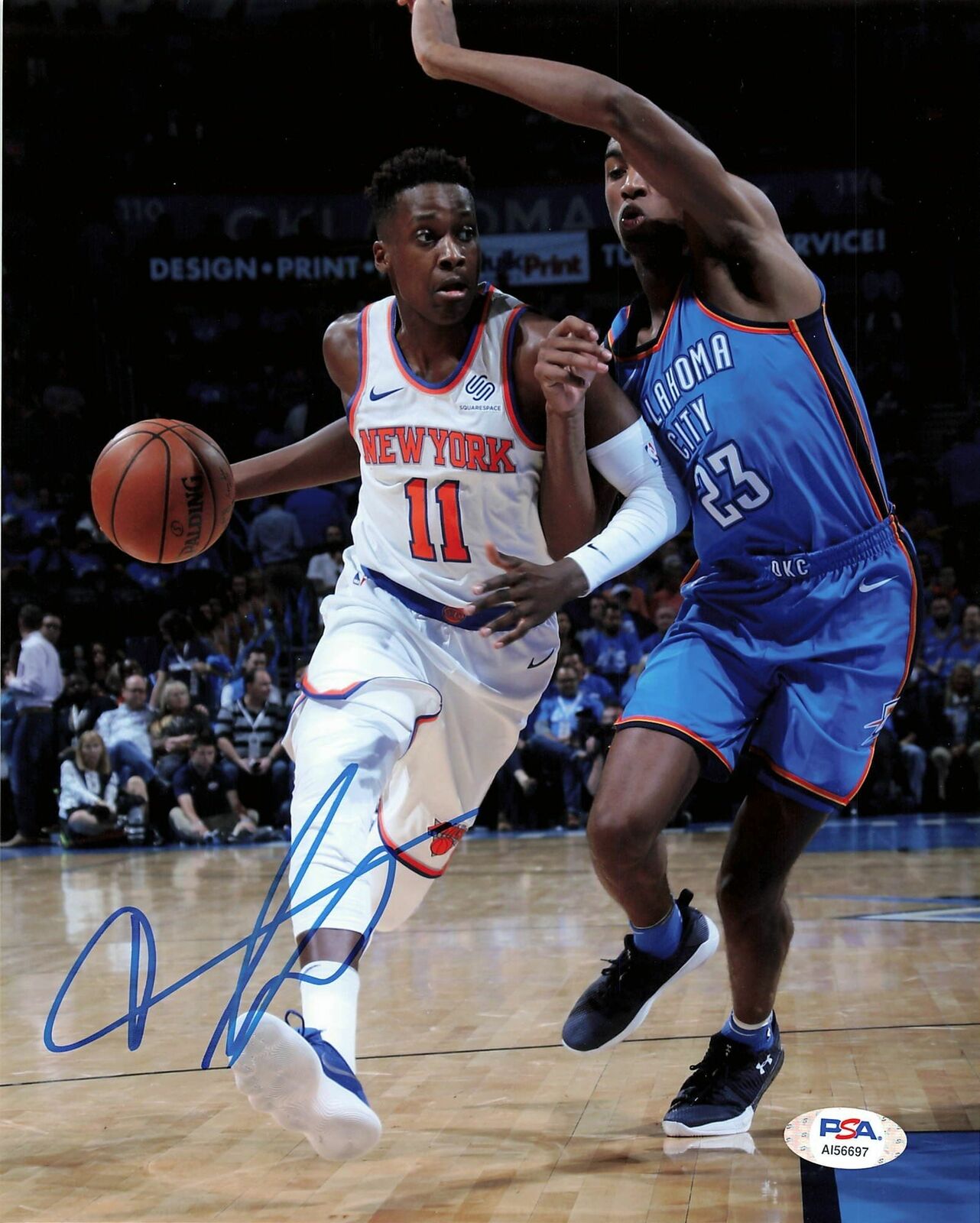 Frank Ntilikina signed 8x10 Photo Poster painting PSA/DNA New York Knicks Autographed