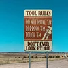 Tool Rules - Metal Tin Signs(8*12Inch/12*16Inch) - Garage