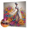 (Pre-Framed)Diamond Painting-DIY Crystal Rhinestone Elegant Lady(25x25cm)