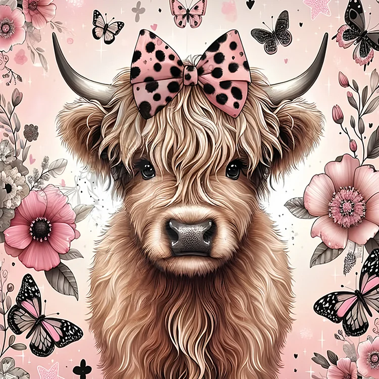 Yak - Full Round Drill Diamond Painting - 40*40CM(Canvas)