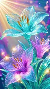 Luxury AB Velvet Diamond Painting Kit - Flower