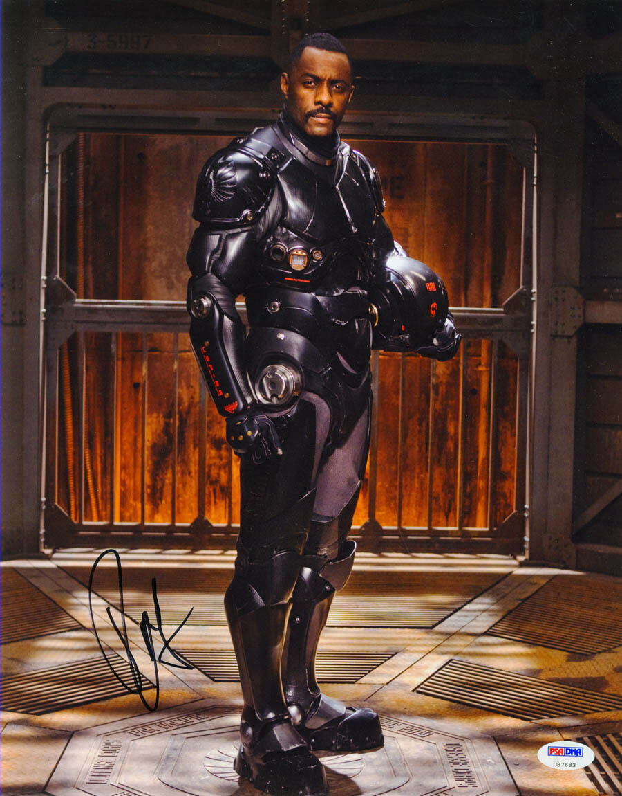 Idris Elba SIGNED 11x14 Photo Poster painting Stacker Pentecost Pacific Rim PSA/DNA AUTOGRAPHED