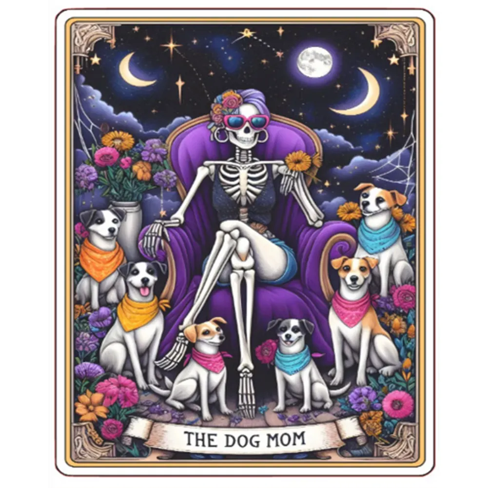 Partial AB Diamond Painting - Full Round Drill - Dog Mom(Canvas|45*45cm)
