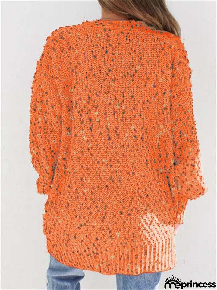 Colorful Dots Decorated Long Sleeve Cardigans