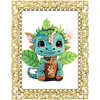 DIY Diamond Painting Clear Acrylic Frame Desktop Ornament with Display Stand, Craft Decor Kits
