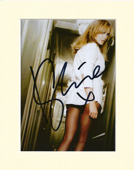 KYLIE MINOGUE PP MOUNTED 8X10 SIGNED AUTOGRAPH Photo Poster painting IN BLACK TIGHTS PANTYHOSE