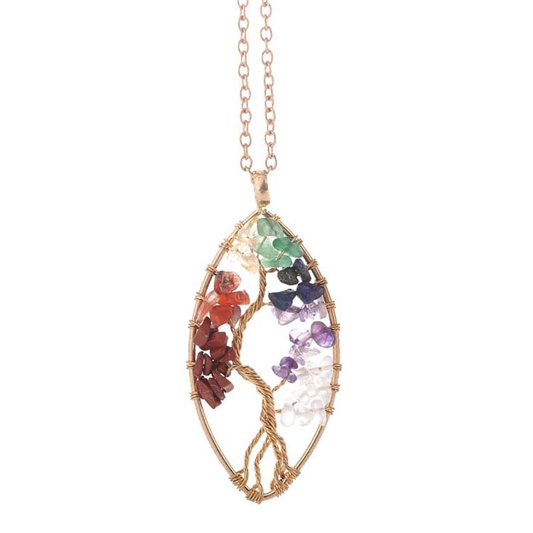 Chakra Tree of Life Get Rich Necklaces