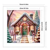 Xmas House-11CT Stamped Cross Stitch 50*50cm