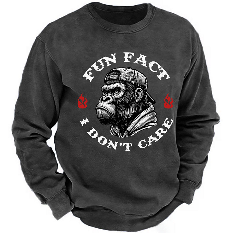 Fun Fact I Don't Care Sweatshirt-Custom Your Name