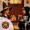 Pumpkins and Skulls DIY Acrylic 5D Crystal Diamond Gem Art Hanging Ornament