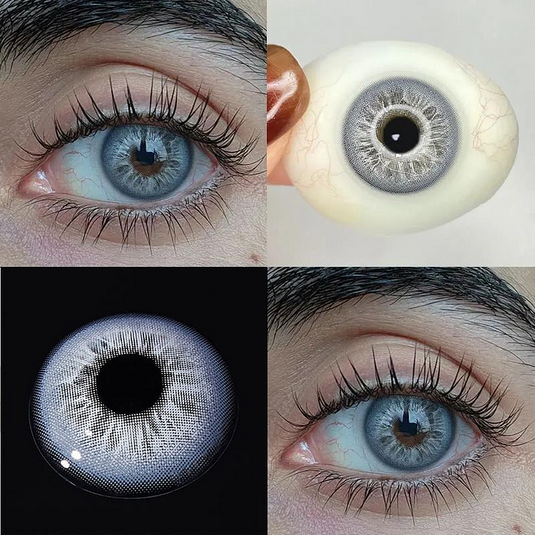 【NEW】Angelic Glow wing Gray Colored Contact Lenses