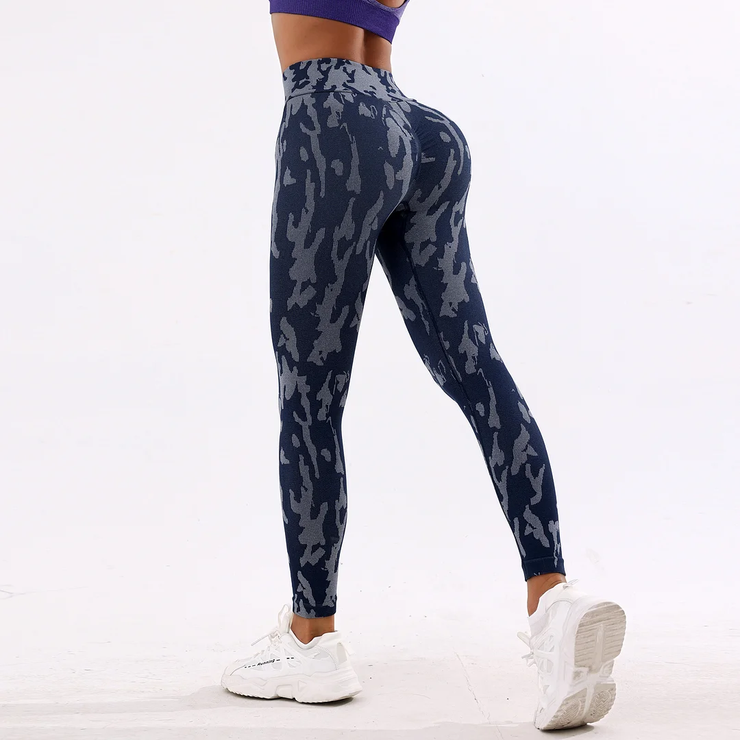 Sports Pants Breathable Yoga Pants High Waist Hip Lifting Sports Yoga Pants Tummy Control Stretch Fitness
