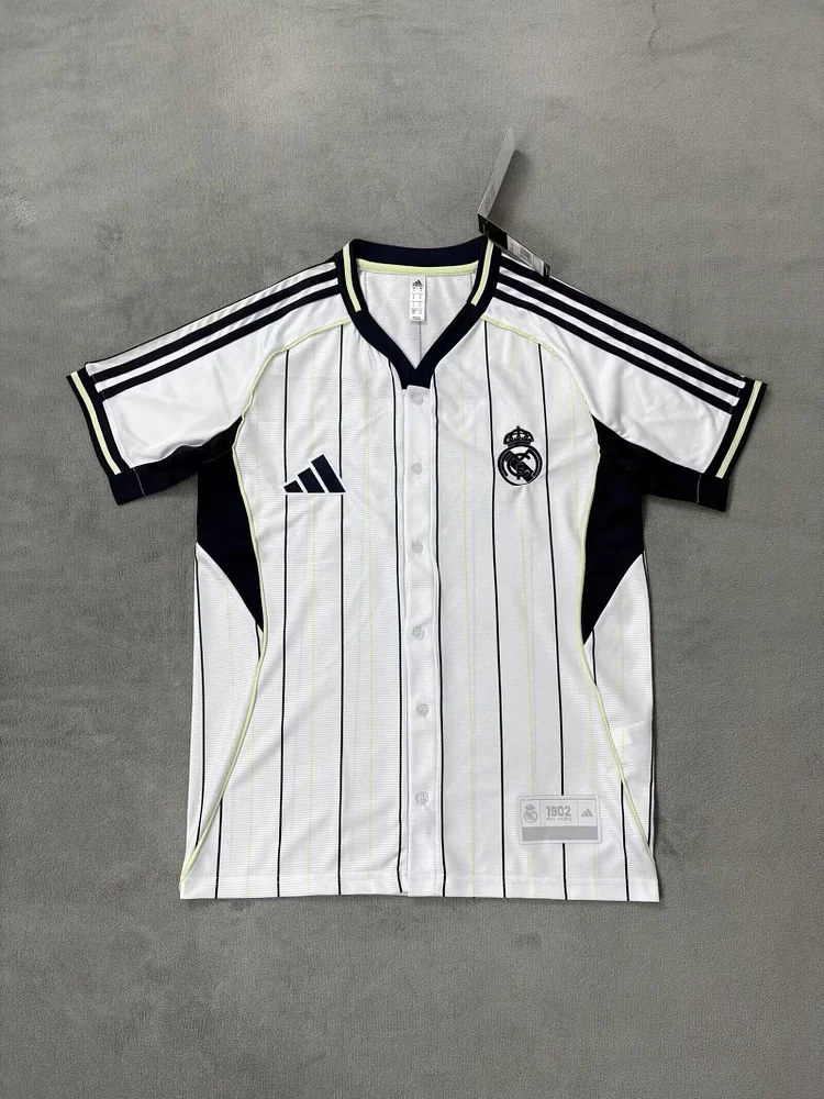 2025-26 New Season - Real Madrid Baseball Jersey - Jersey