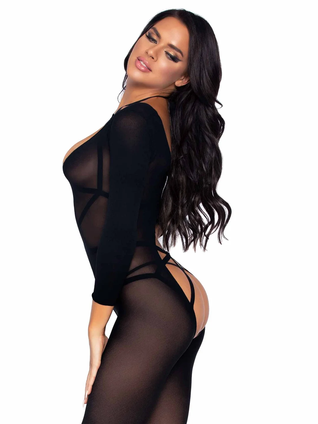 Double Feature Teddy Bodystocking Set