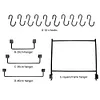 Outdoor Table Hanging Rod Portable Camping Picnic BBQ Hiking Storage Rack