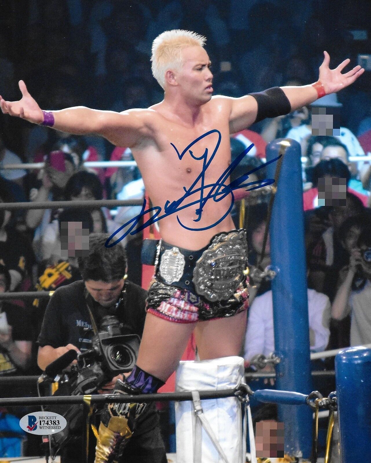 Kazuchika Okada Signed 8x10 Photo Poster painting BAS COA New Japan Pro Wrestling Picture Auto K