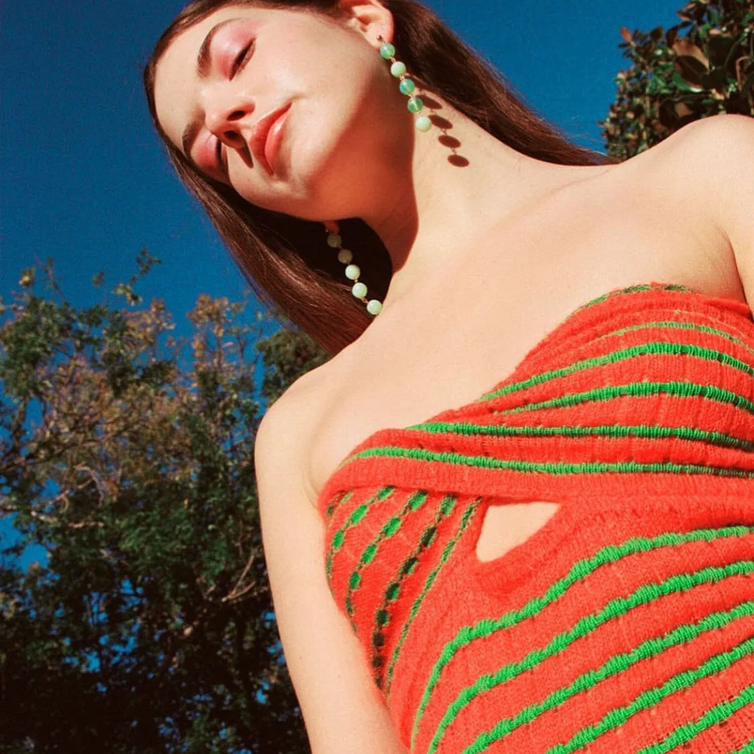 2022 Strapless Knitted Crop Top Women Hollow Out Sleeveless Summer Autumn Backless Y2k Tank Tops 90S Vintage Fashion