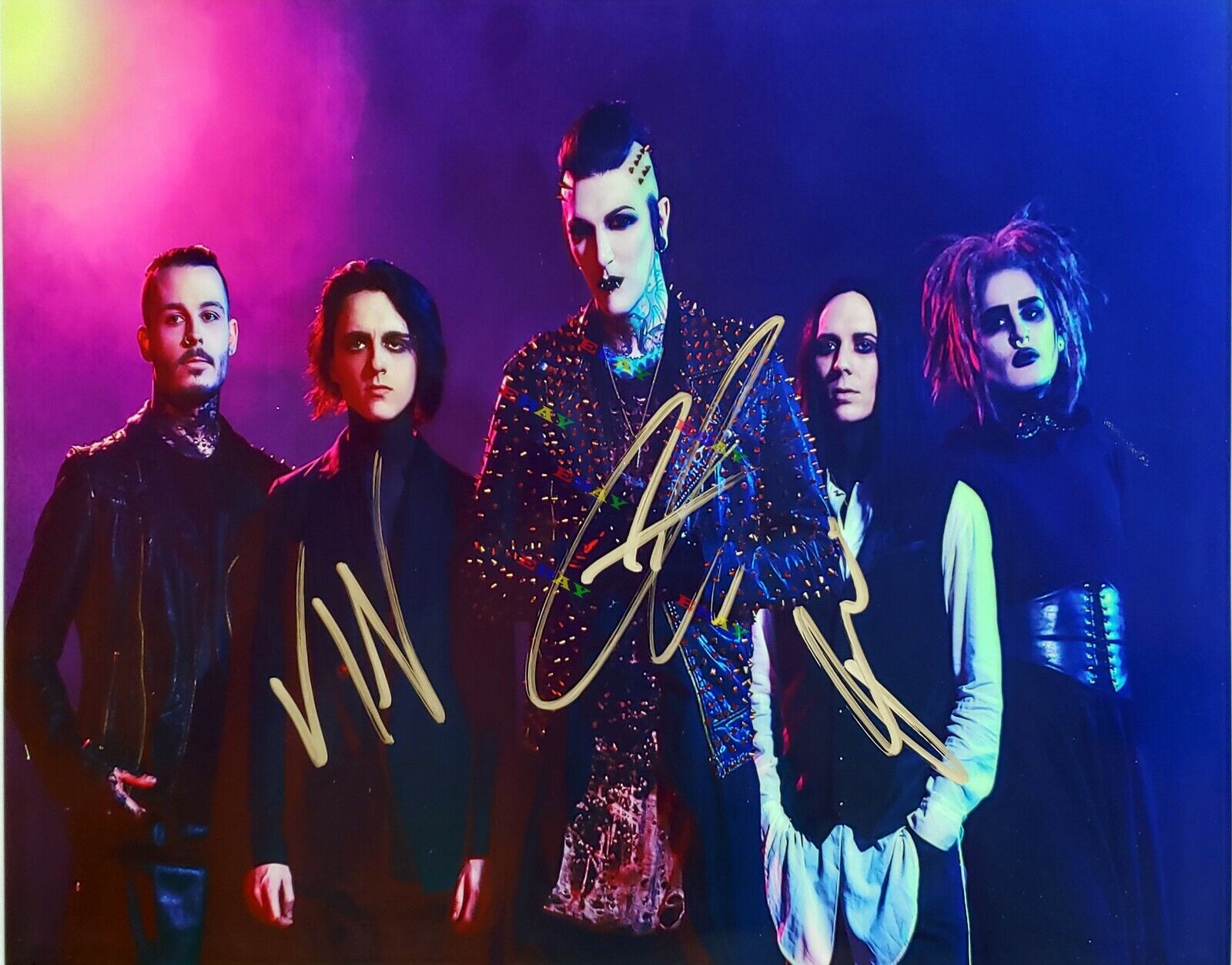 Motionless & White Band Autographed signed 8x10 Photo Poster painting Reprint