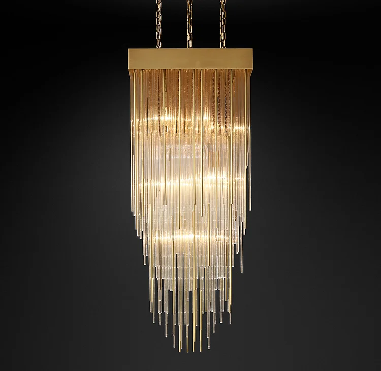 Luxury Square Cascadas Chandelier 21" Vjlight