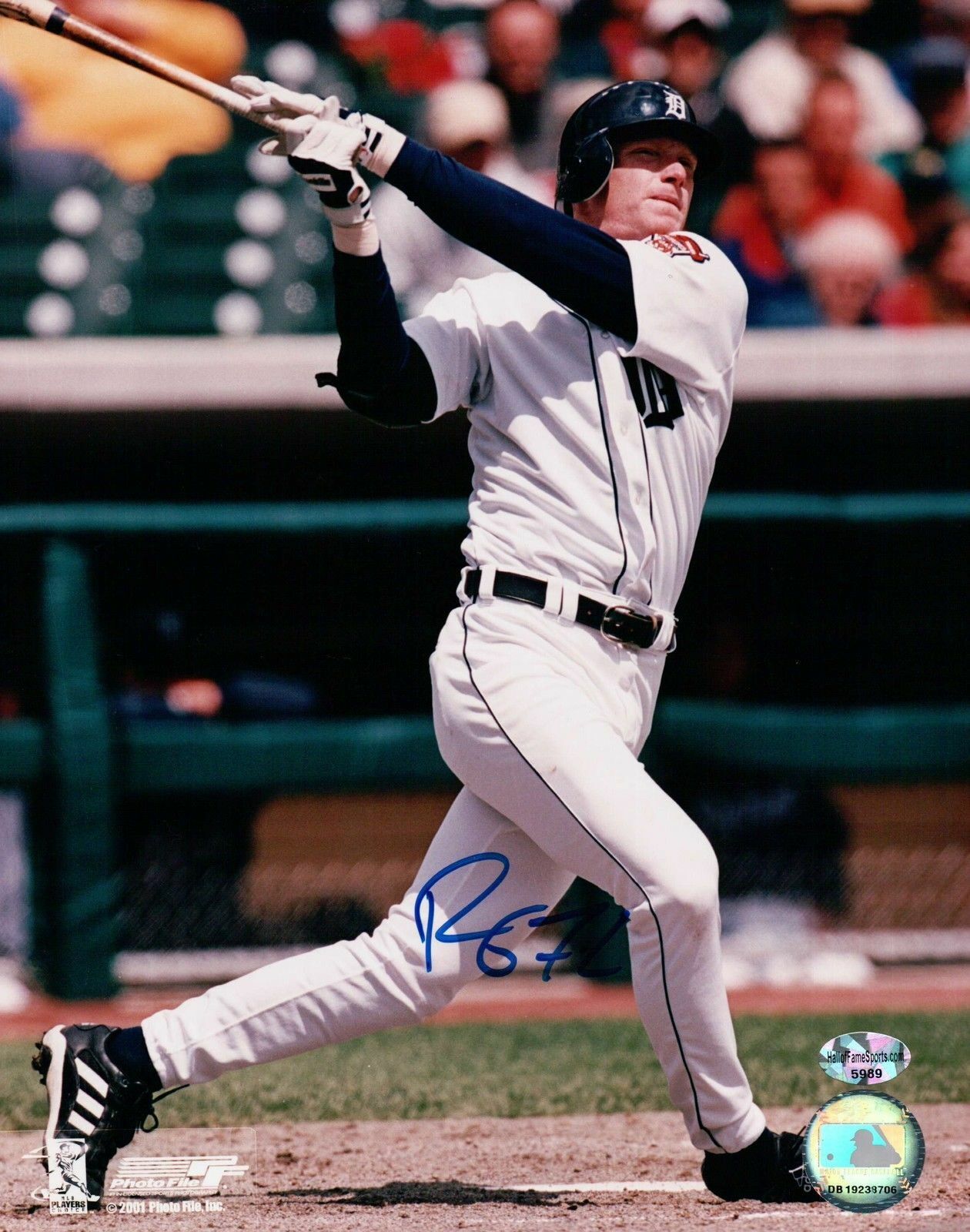 Robert Fick Signed 8X10 Photo Poster painting Autograph Detroit Tigers w/COA Auto Home Swing