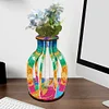 uk.everydayedeals DIY Diamond Painting Flower Vase Wood Ornaments - Ribbon