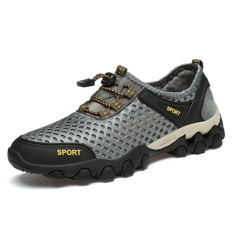 Brand Summer Men's Shoes Mesh Breathable Luxury Men's Shoes Moccasins Soft Handmade Designer Men Sneakers Outdoor Leather Shoes
