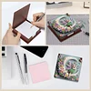 Wooden DIY Moon Fairy Diamond Painting Kit Note Box with 160 Papers for Office