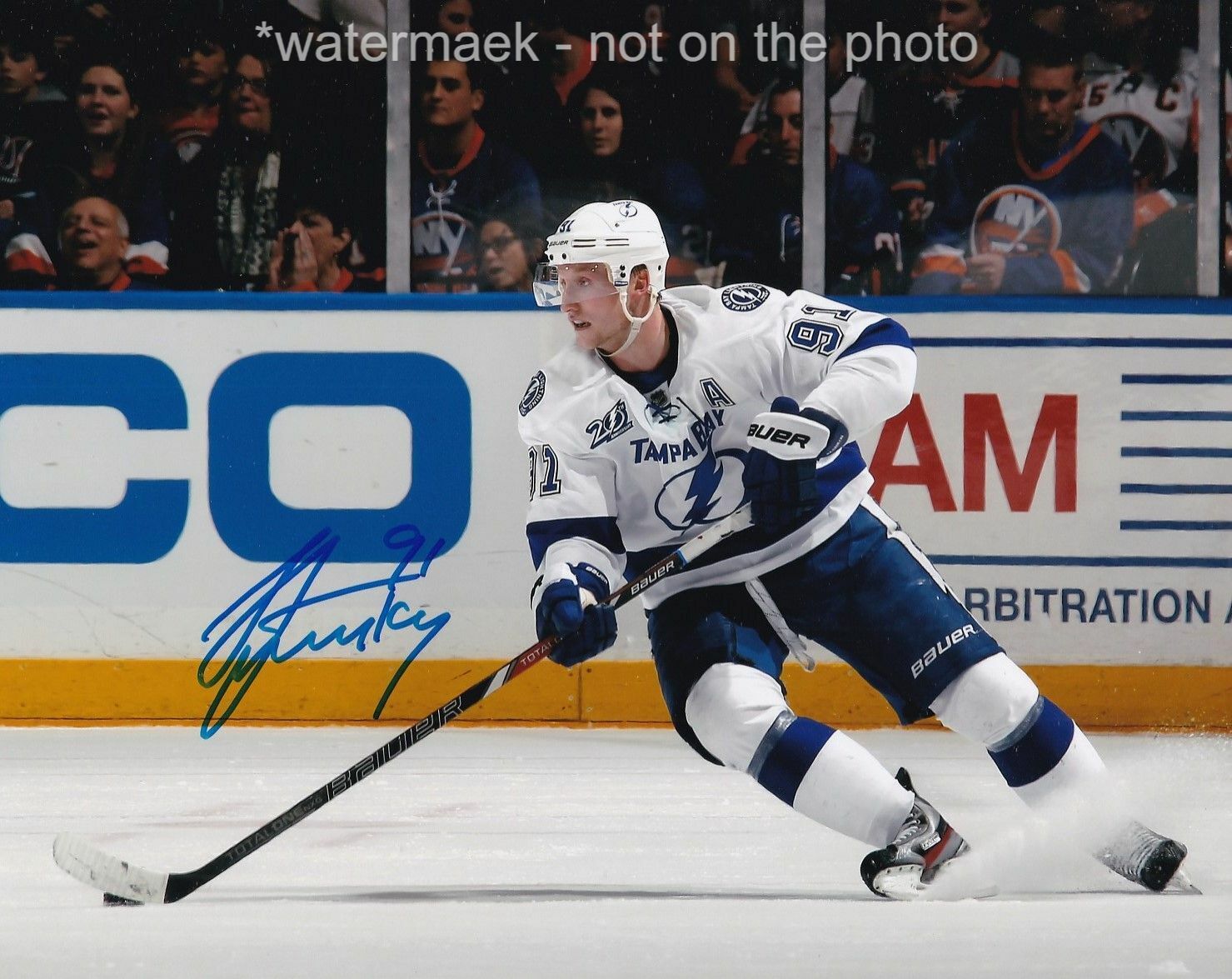 STEVEN STAMKOS SIGNED AUTOGRAPH 8X10 Photo Poster painting TAMPA BAY LIGHTNING